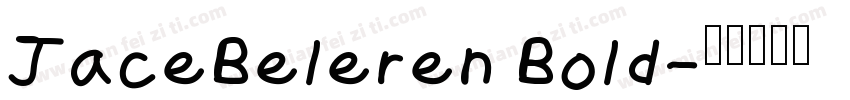 JaceBeleren Bold字体转换